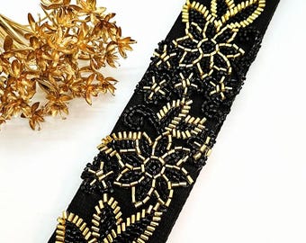 Beaded Guitar Strap; Flower Guitar Strap; Beaded Strap; Flower Strap; Acoustic Guitar Strap; Unique Guitar Straps; One of a Kind; Guitar