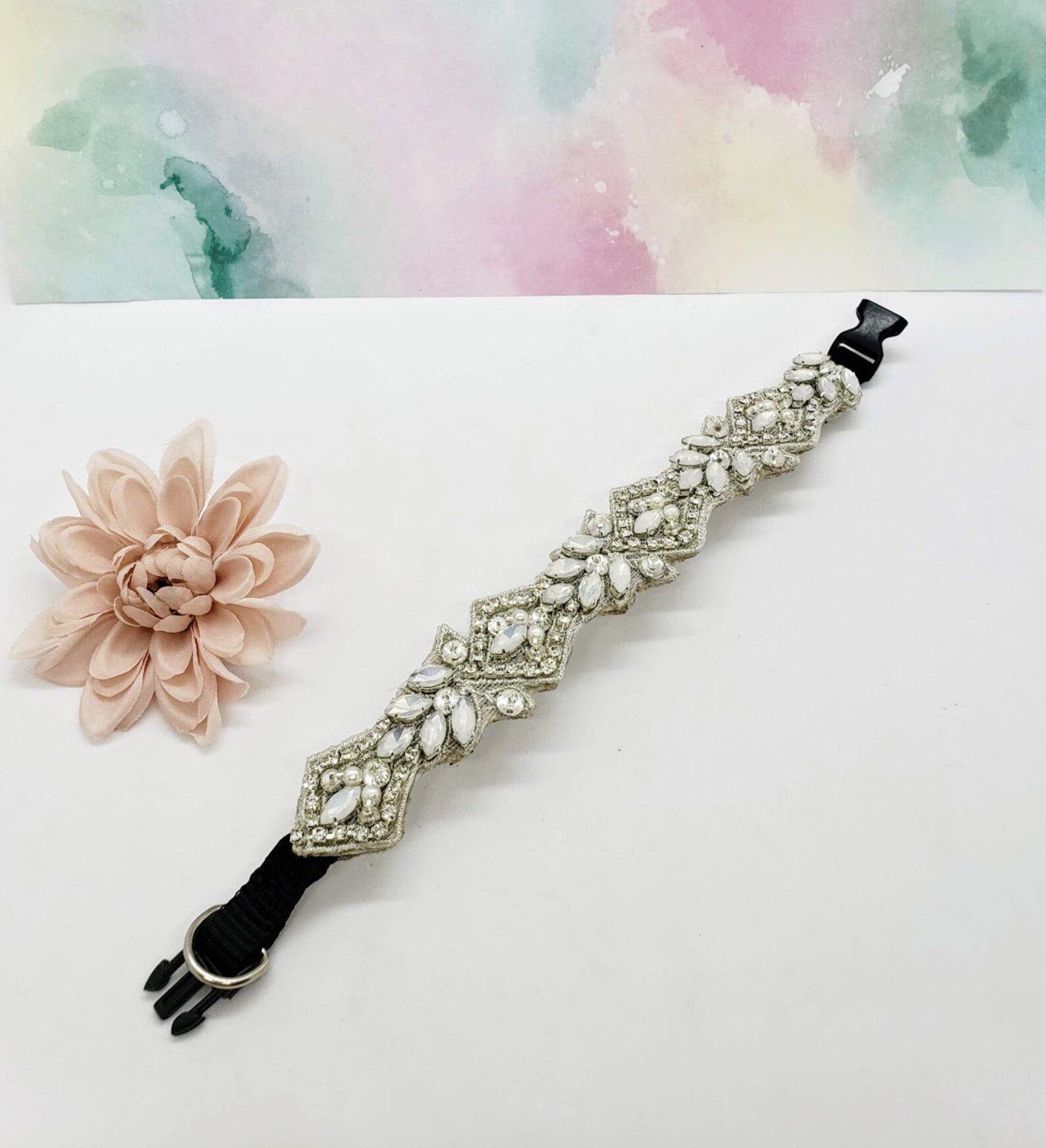 Moonstone Dog Collar Opal Dog Collars Small Crystal Dog Etsy