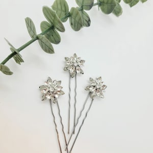 Silver Celestial Pins; Celestial Wedding Hair Pins; Star Hair Pins; Celestial Hair Pins; Small Hair Pins; Wedding Hair Pins; Silver Star