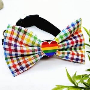 Pride Dog Bowtie; Rainbow Dog Bowtie; Pride Accessories; Pride Bowtie for Dogs; Pride Parade