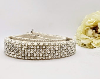 Rhinestone Pearl Purse Strap: Adjustable Bling Bag Strap