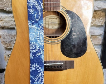 Blue Jean Baby Guitar Strap; Country Guitar Strap; Embroidered Guitar Strap; Women's Guitar Strap; Men's Guitar Strap; Blue Jean Guitar