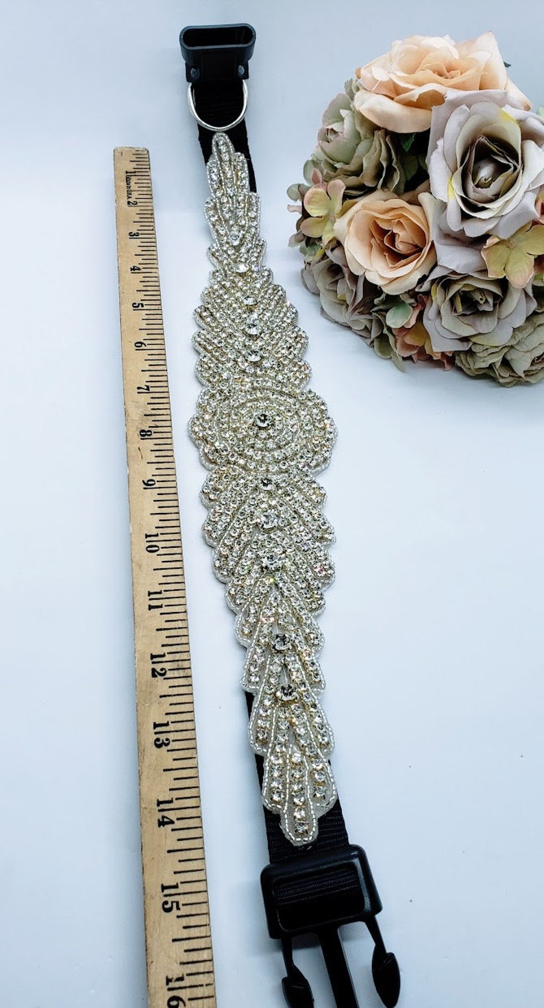 Stunning Wedding Dog Collar Bling Dog Collars Large Bling Etsy