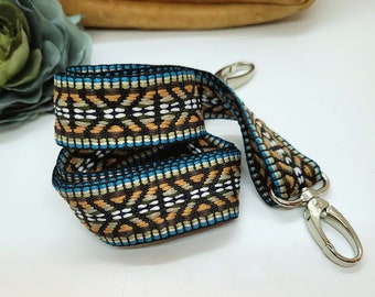 Boho Woven Crossbody Purse Strap: Adjustable Replacement Strap