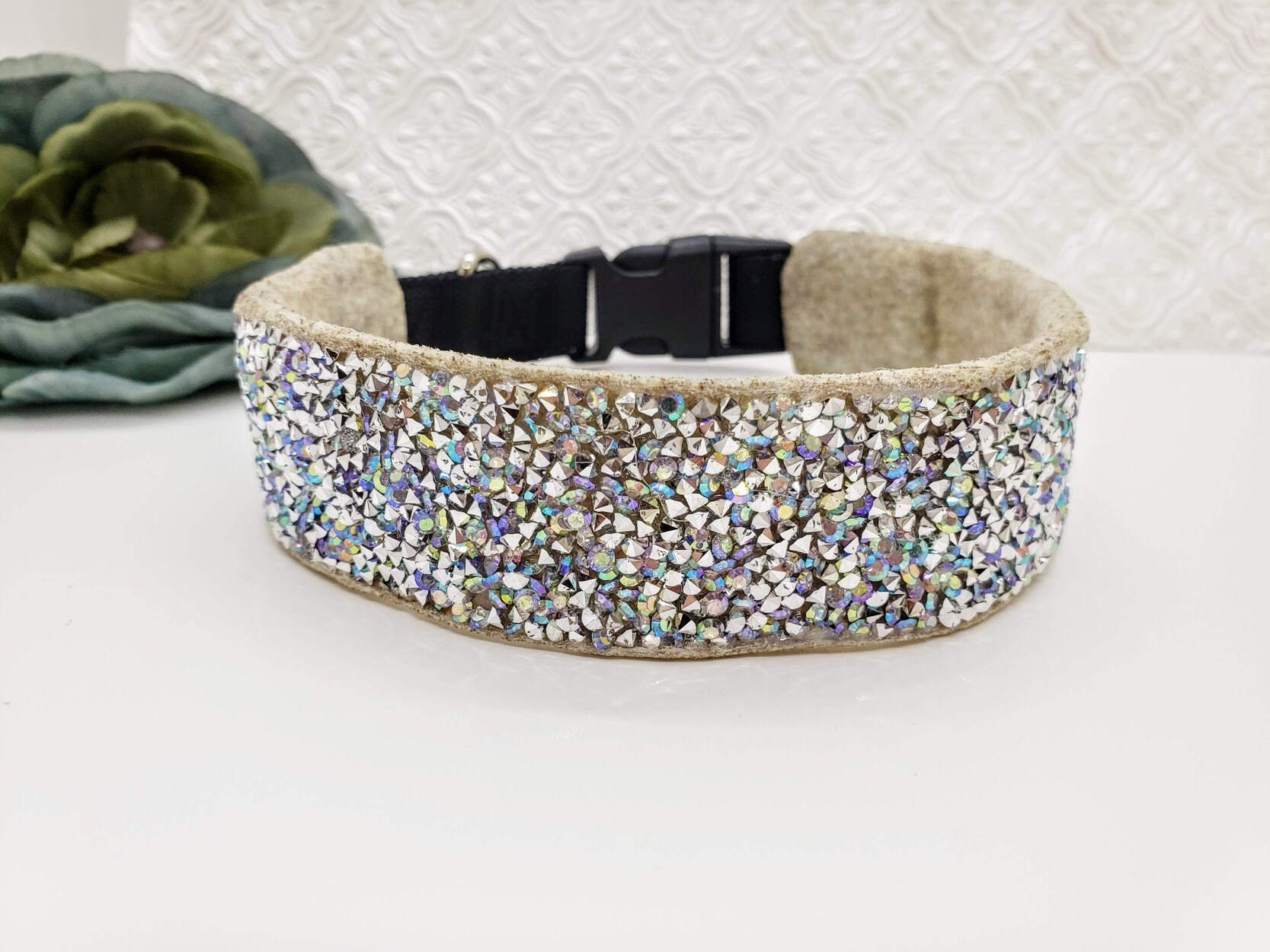 iridescent dog collar