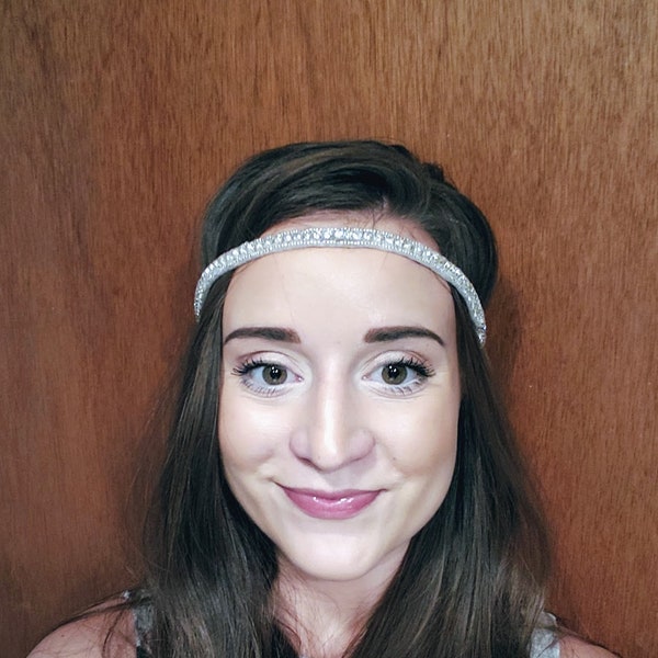 rhinestone headpiece for wedding