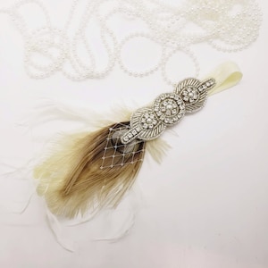 Ivory Flapper Headband