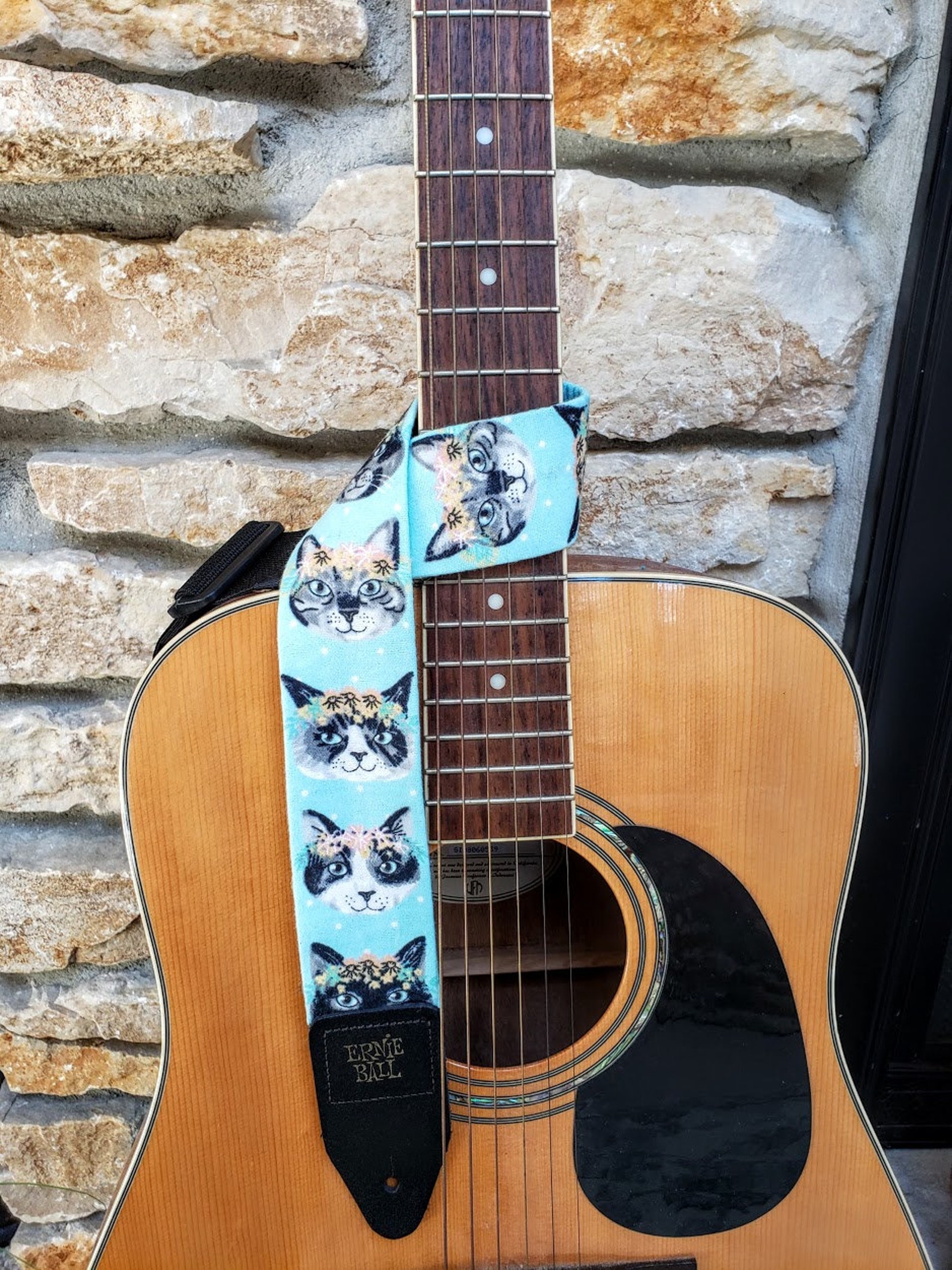 Cat Guitar Strap Funny Guitar Strap Girls Guitar Strap Boys Etsy