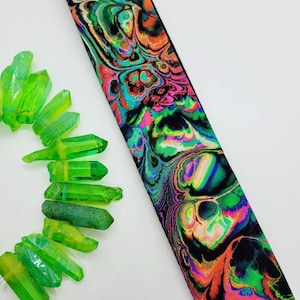 Mad Hatter Guitar Strap; Rainbow Guitar Strap; Fun Guitar Straps; Unique Guitar Straps; Kid&#39;s Guitar Strap; Children&#39;s Guitar Strap