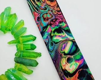 Mad Hatter Guitar Strap; Rainbow Guitar Strap; Fun Guitar Straps; Unique Guitar Straps; Kid's Guitar Strap; Children's Guitar Strap