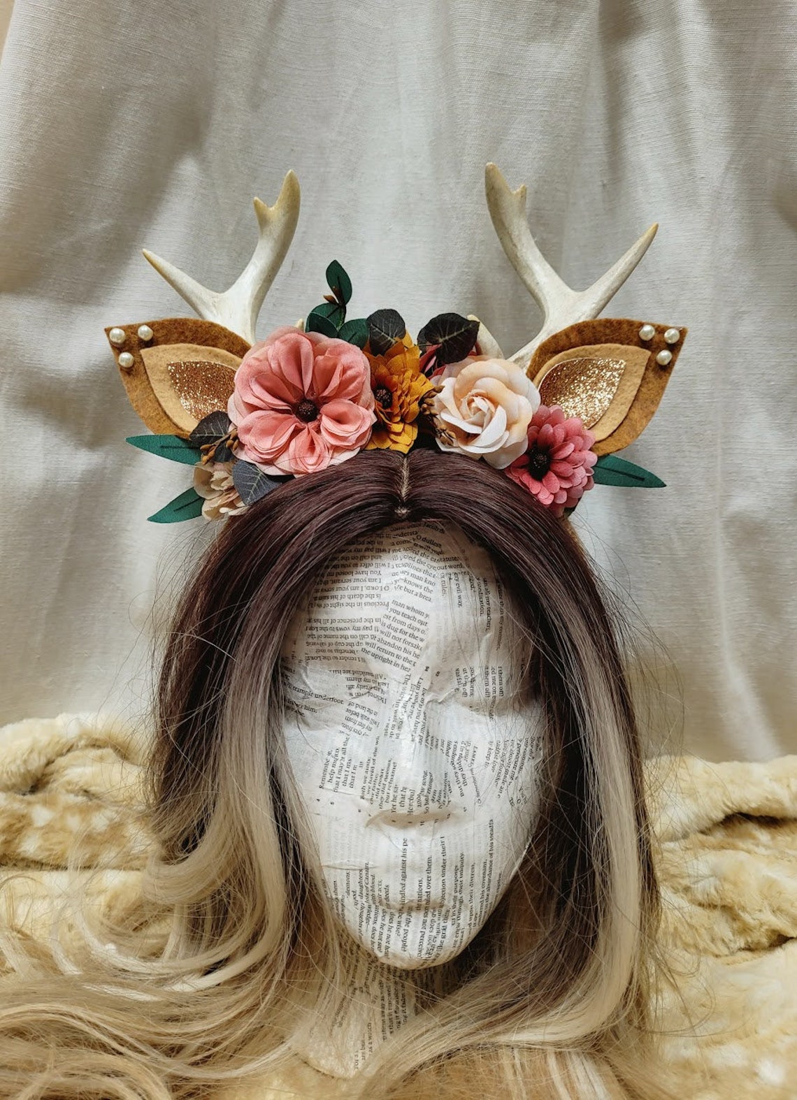 Women's Deer Headpiece Antler Headpiece Deer Costume Etsy