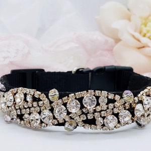 Rose Gold Dog Collar; Pretty Collars; Small Dog Collar; Wedding Dog Collar; Diamond Dog Collar; Bling Dog Collar; Copper Dog Collar