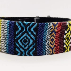 Bohemian Guitar Strap; Statement Guitar Strap; Unique Custom Guitar Straps; Handmade Straps; Gift for Her; Guitar Straps; Woven Guitar Strap