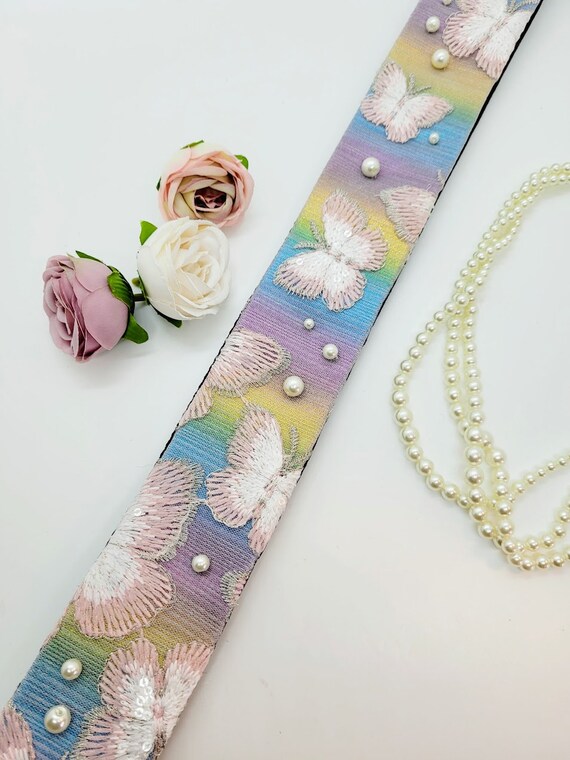 Butterfly guitar sale strap
