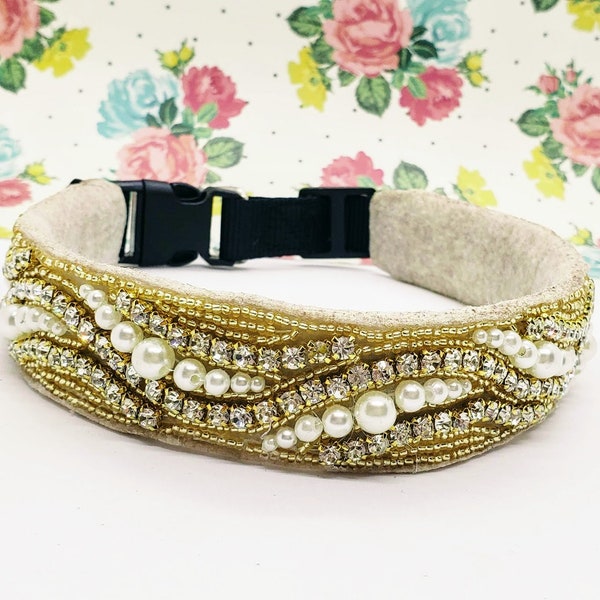 Pearl Dog Collar Etsy