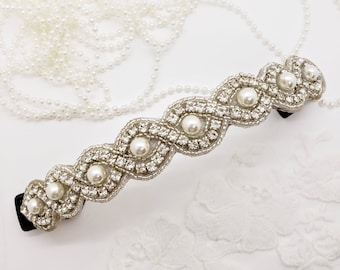 Crystal Pearl Dog Collar: Wedding, Pearl Dog Collar; Pearl Rhinestone Dog Collar; Bougie Dog Collars; Pearl Collar; Dog Collar; Pearls