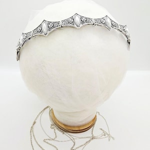 Metal Crown Headband: Medieval Battle Armor Headpiece; Viking Crown; Chainmail Crown; Silver Medieval Crown; Metal Crown; Renaissance Faire image 6