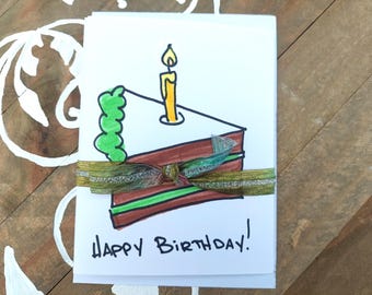 Tarjetas de cumpleaños hechas a mano - paquete de 5