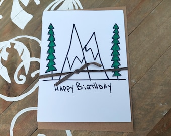 Tarjetas de cumpleaños y agradecimiento hechas a mano (paquete de 5)