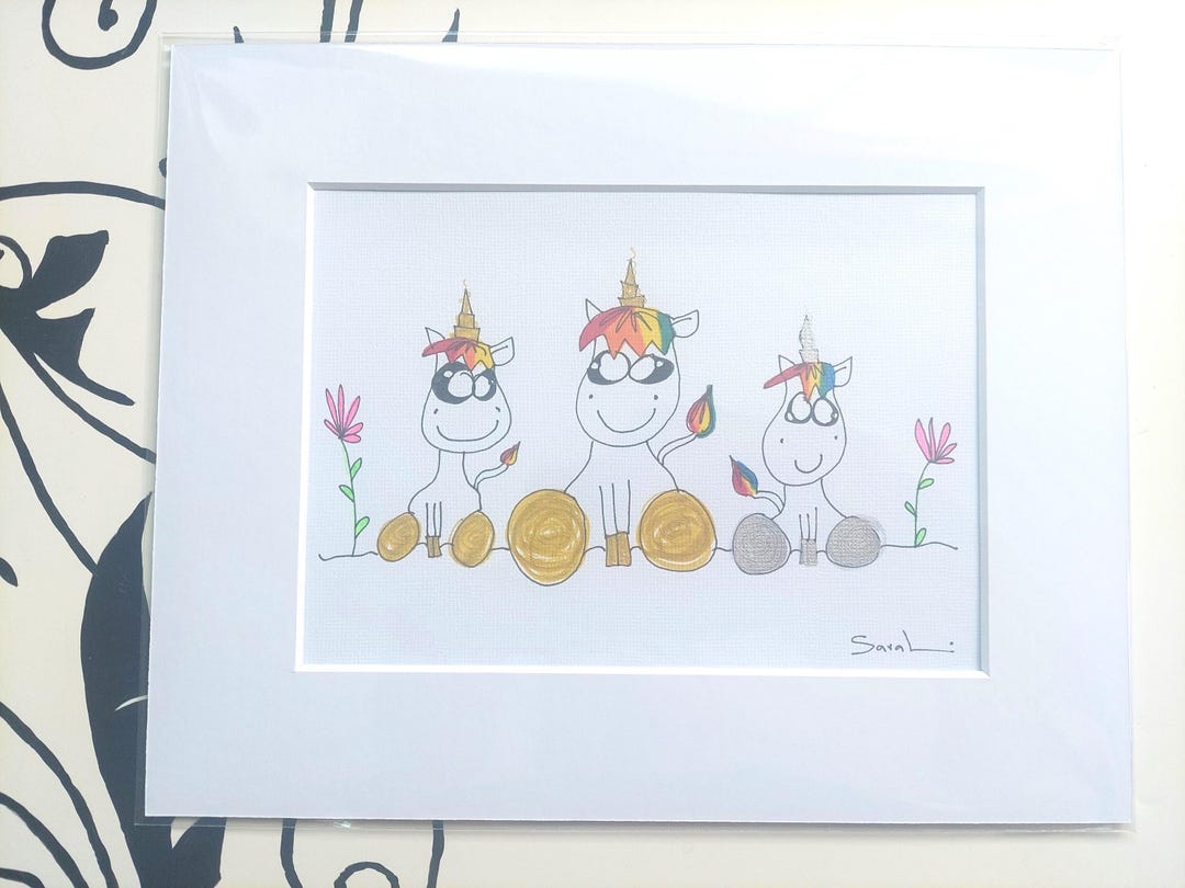 8x10 Unicorn Wall Art - Etsy