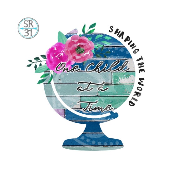 Download Free Teacher Appreciation Gift Design Shaping The World One Child Etsy SVG DXF Cut File