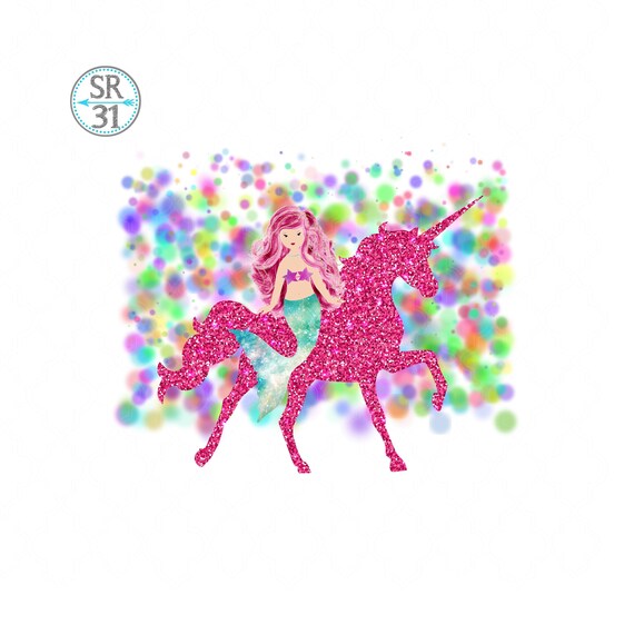 Download Unicorn Png Mermaid Sublimation Design Download Printable Etsy