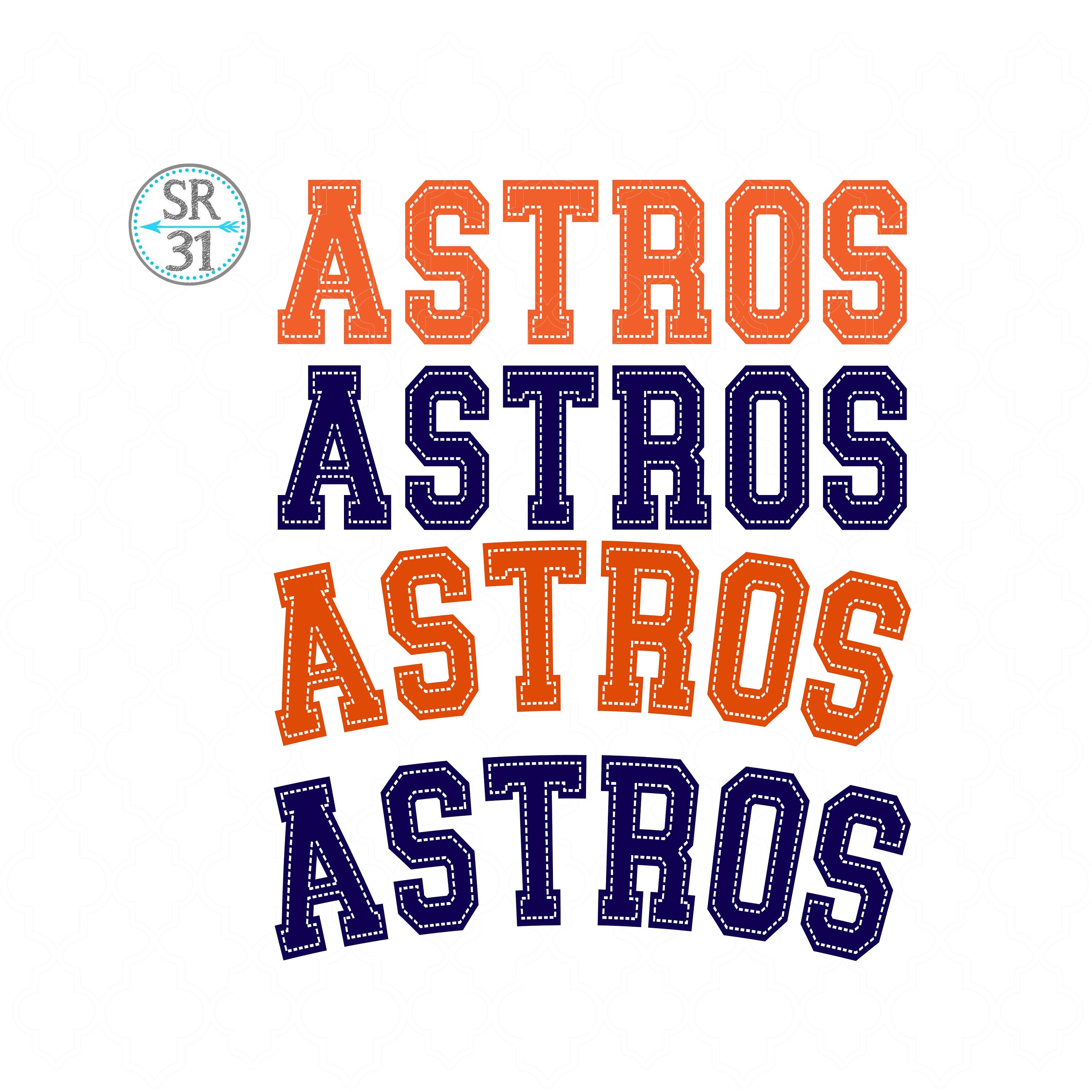 Houston Astros Wordmark SVG Cut File - Free Sports Logo Downloads