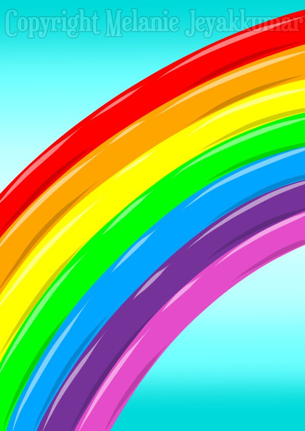 DIGITAL DOWNLOAD Rainbow Art Print Rainbow Nursery Wall Art Etsy