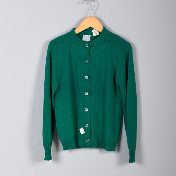 green button up cardigan