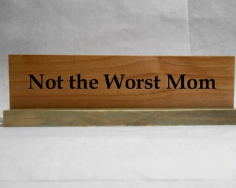 nameplate desk wood sign cubicle office pine milk paint blank