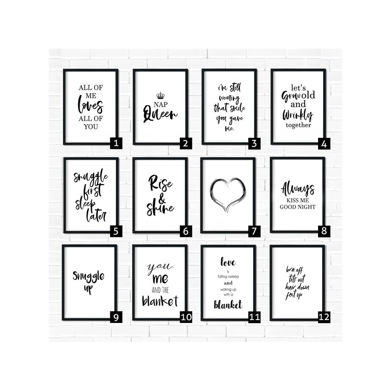 Bedroom wall art bedroom wall decor Bedroom art prints Etsy