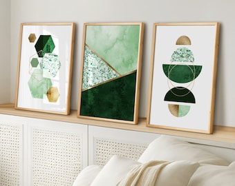 ag.art deco Quadri Moderni Soggiorno 30x40 cm | Poster da Parete | Quadri Camera da Letto o il Soggiorno | Set di 3 Stampe da Parete senza Cornice (Fiori Matisse
