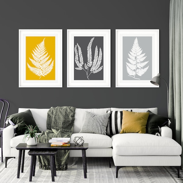 Yellow Wall Art Etsy