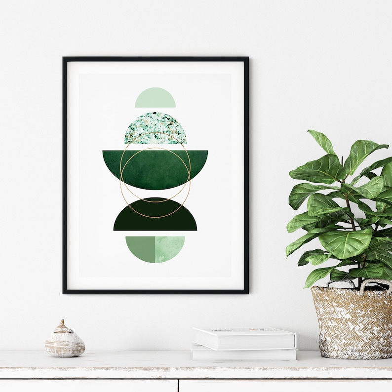 Set of 3 Green Wall Art Prints Green Prints Emerald Green Etsy Canada