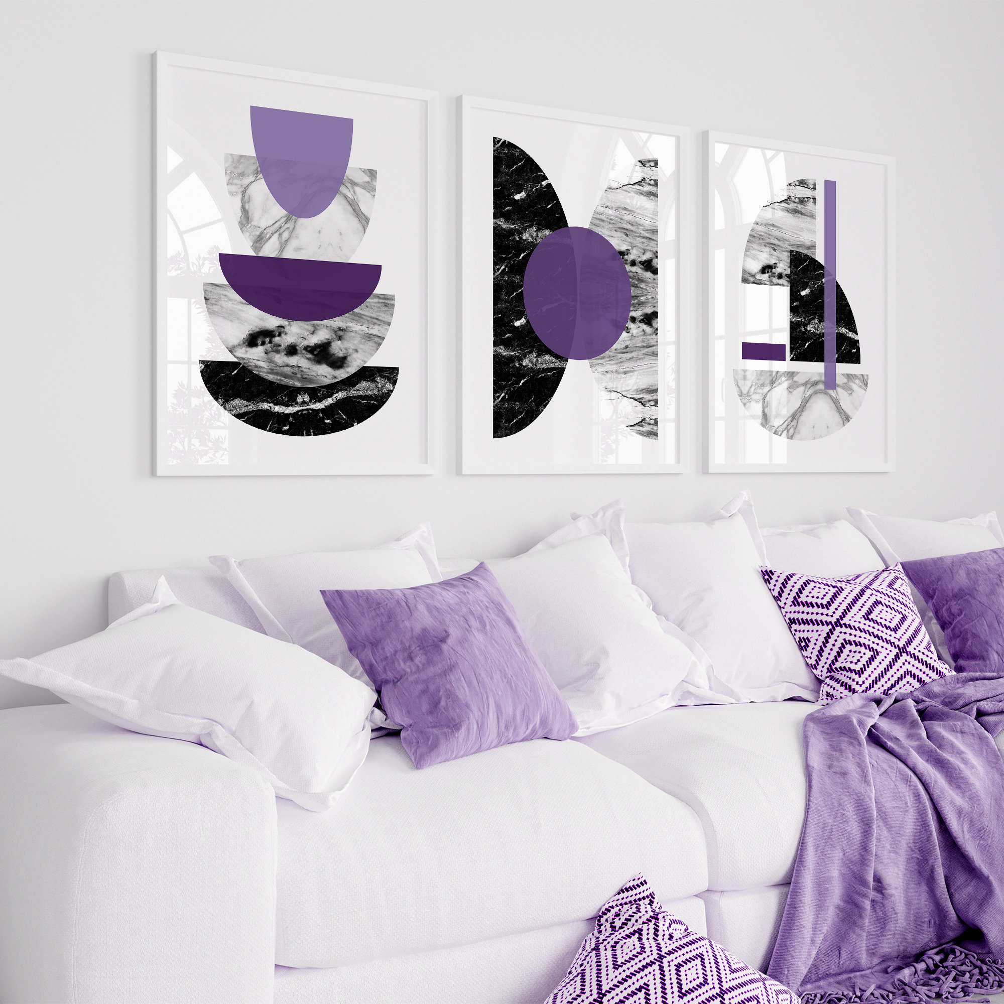 Purple wall room deals