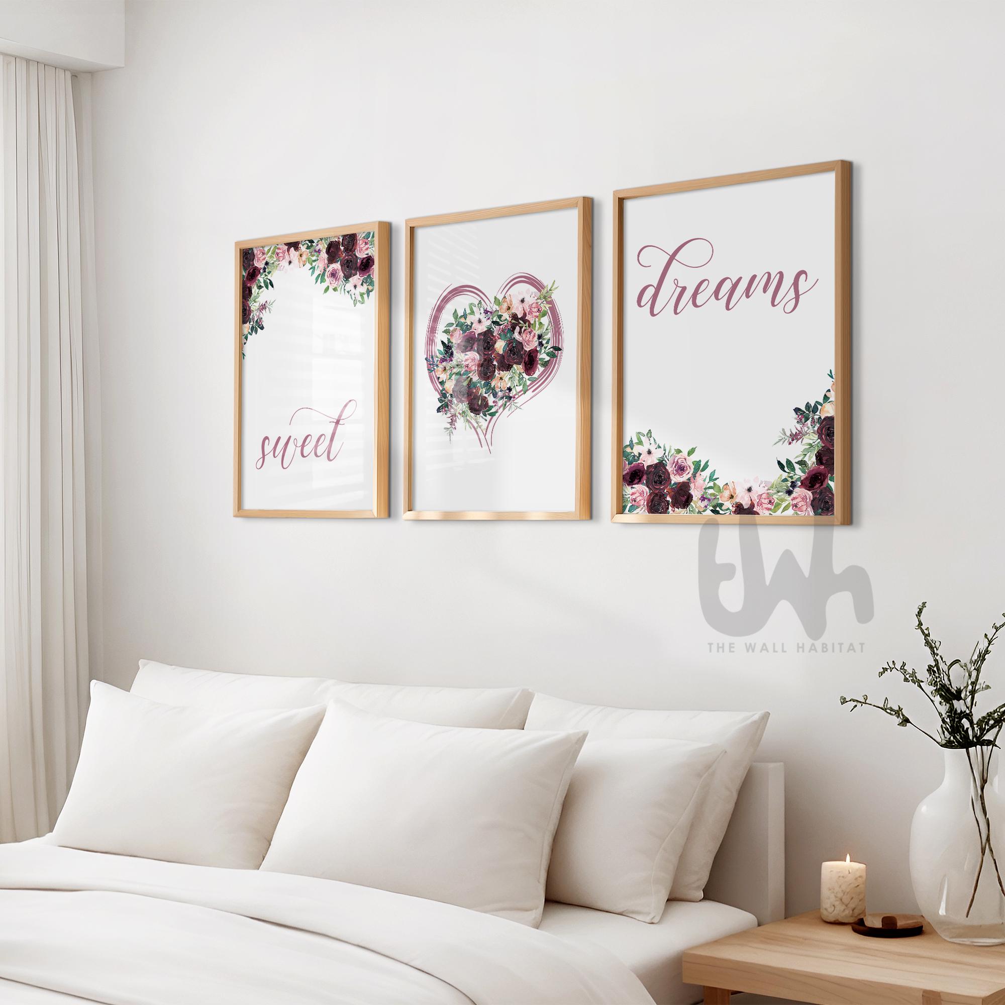PDFI Poster rosa per la stanza, decorazione artistica da parete su tela alla moda e divertente, per camera da letto, dormitorio, bagno, bar (30,5 x 40,6 cm senza cornice