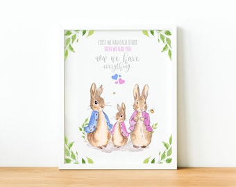 Peter Rabbit Poster, Peter Rabbit Poster, Peter Rabbit Poster, Kaninchen Kinderzimmer Poster, Baby Mädchen Kinderzimmer, Jungen Kinderzimmer Poster