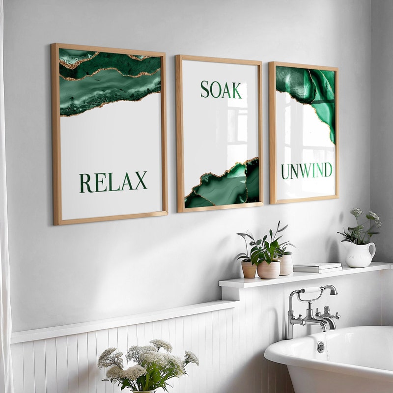 Green Bathroom - Etsy
