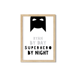 Superhero Prints, Superhero Wall Art, Superhero Room Decor, Superhero Room Prints, Kids Room Prints, kids wall art, Superhero Nursery Decor image 7