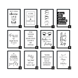 Beauty Quotes, fashion quotes, beauty gifts, makeup gifts, makeup wall art, make up quotes, beauty room decor,beauty wall art,fashion prints