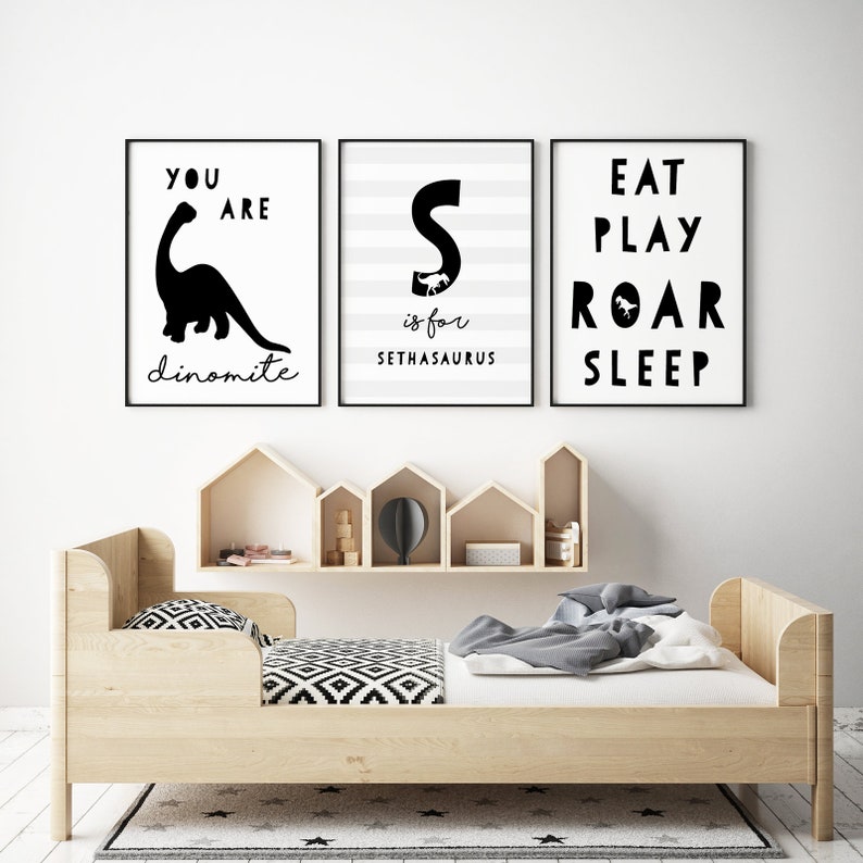 Dinosaur Pictures, Dinosaur Art, Dino Wall Art, pterodactyl print, dinosaur bones, dinosaur skeleton, dinosaur roar, boys bedroom ideas image 6