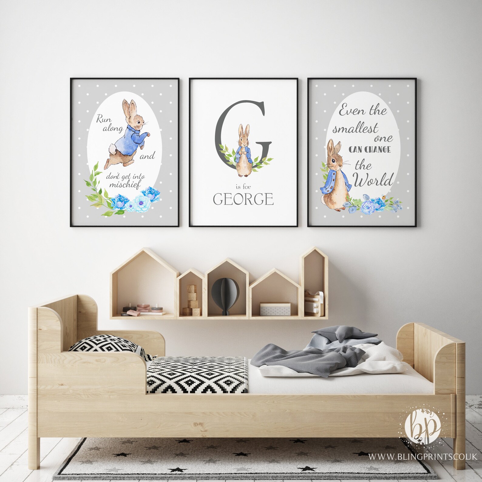 Peter Rabbit Wall Art Peter Rabbit Nursery Wall Decor Peter Etsy