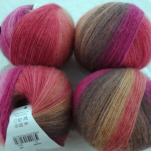 1 Grosse Pelote cake 100 gr ou 200 gr 20 % laine Angora Papatya Angora Merino 60