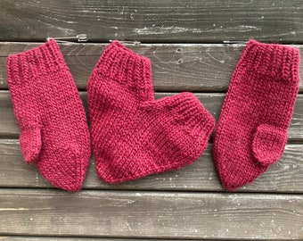 Smitten mittens - dual mittens - love gloves for couple - Valentine gloves - hand made wool gloves