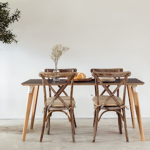 Simple, Colourful, Scandi Plywood Table.