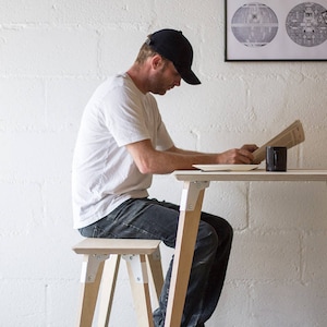 Scandi Plywood Dining Set With Benches