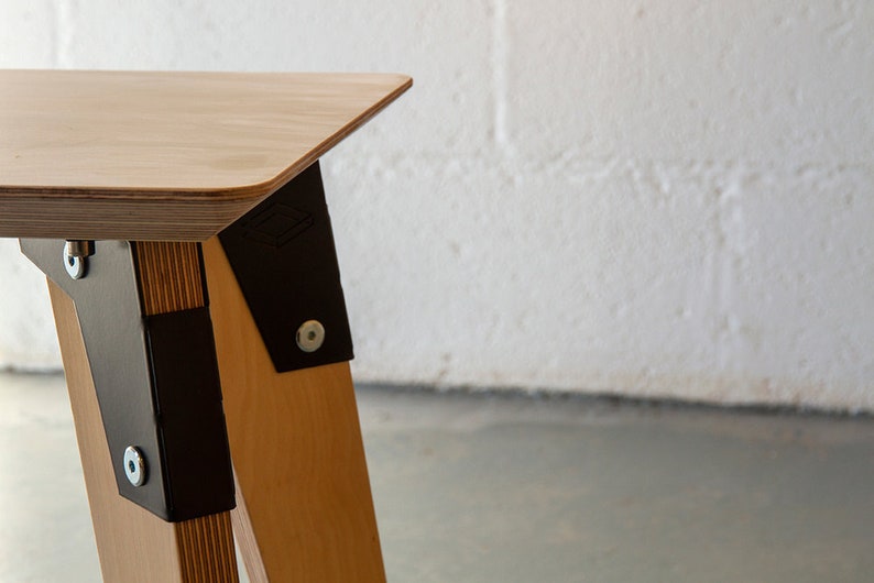 Scandi Plywood Side Table, Bedside, Plant Stand bild 6