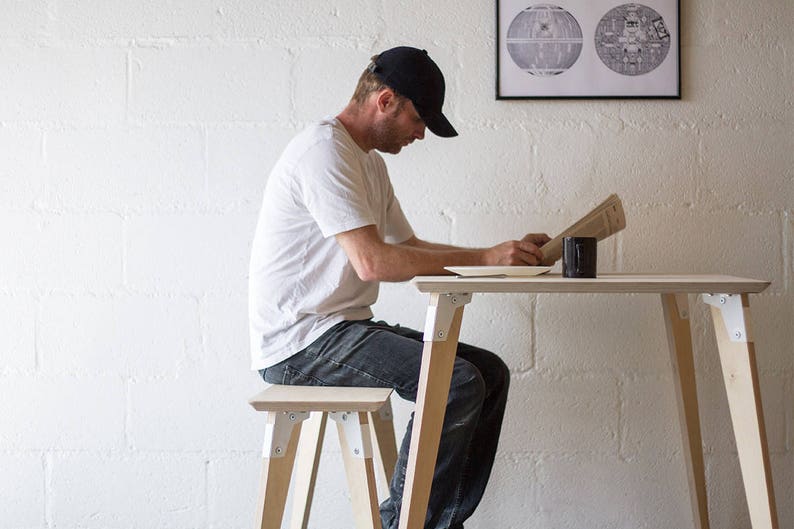 Scandi Plywood Dining Table. Simple. Minimal image 1