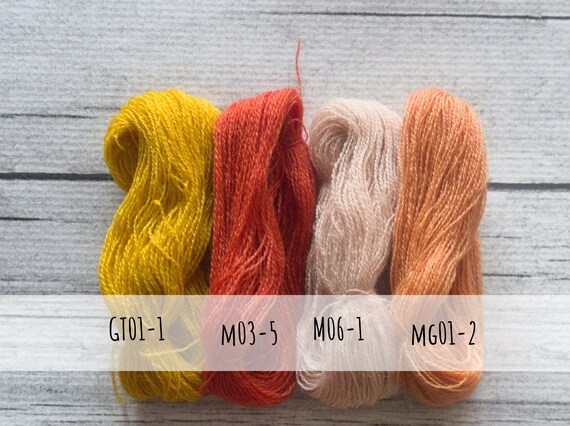 Sewing & Fiber HAND-DYED original colors NATURAL 100% Merino yarn ...