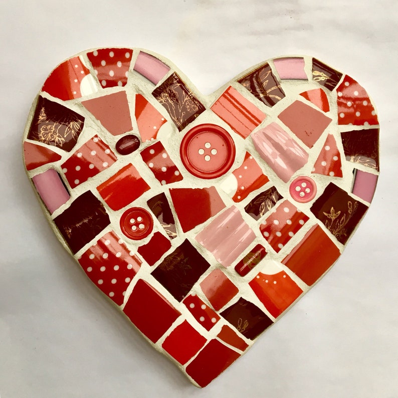 Large Mosaic Heart Etsy